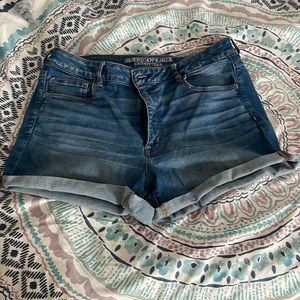 American eagle super stretch jean shorts